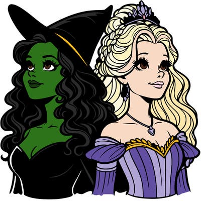 'elphaba and glinda (realistic)