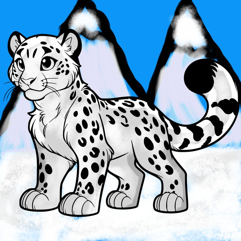 a snow leopard therian