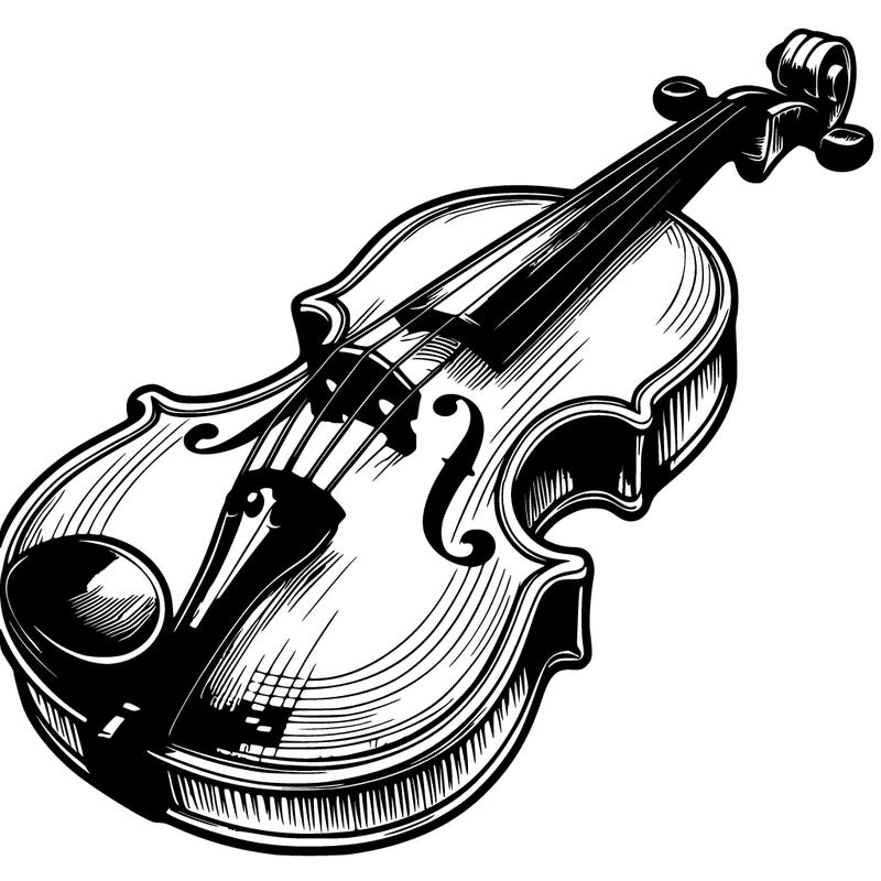 realistic violin