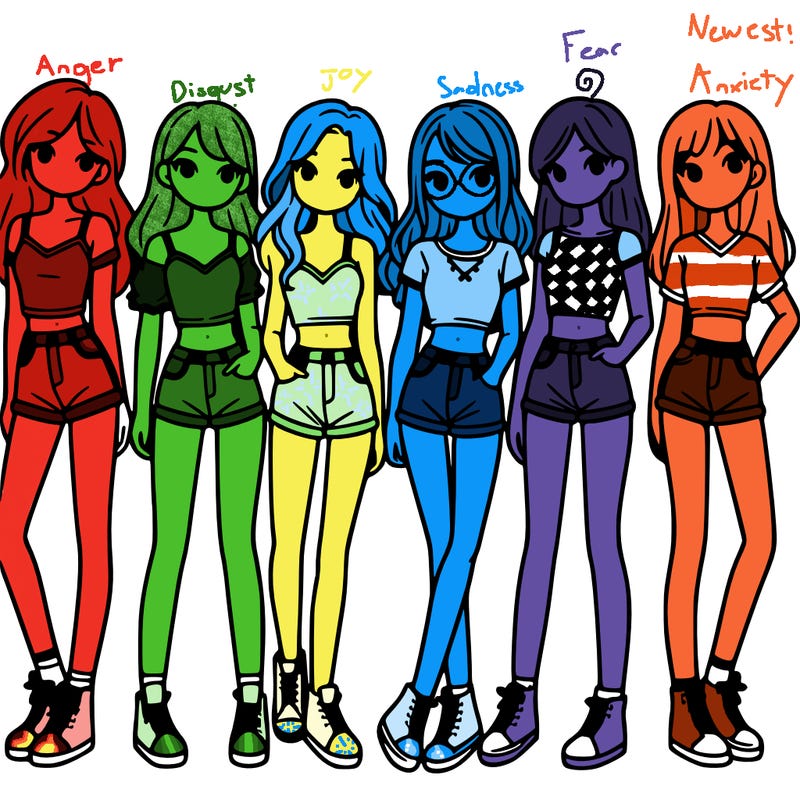 a group of girls wearing crop tops and shorts