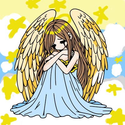 ethereal girl in grief, lonely and heartbroken