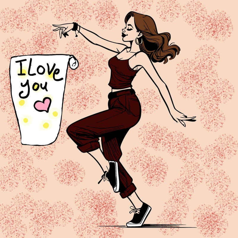 realistic dancing girl