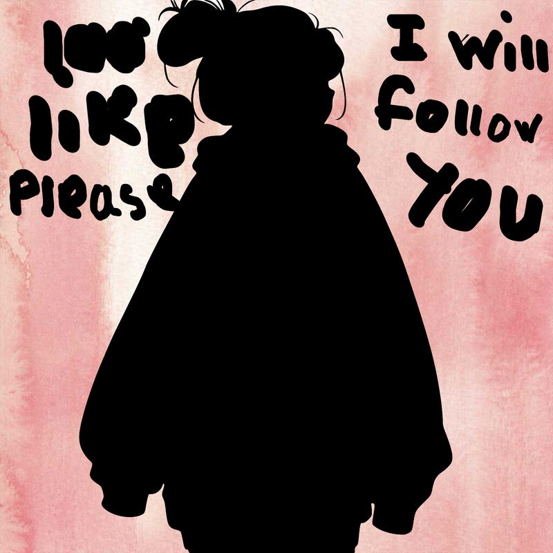 realistic girl with a oversized sweatshirt on and a bun