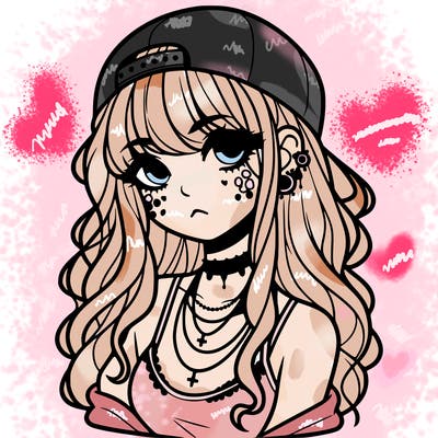 scene girl aesthetic