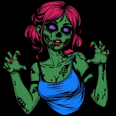 realistic zombie girl