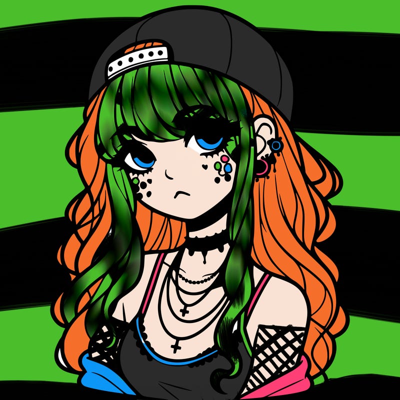 scene girl aesthetic