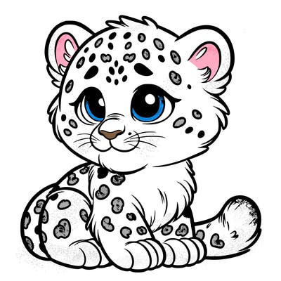 a cute baby snowleperd