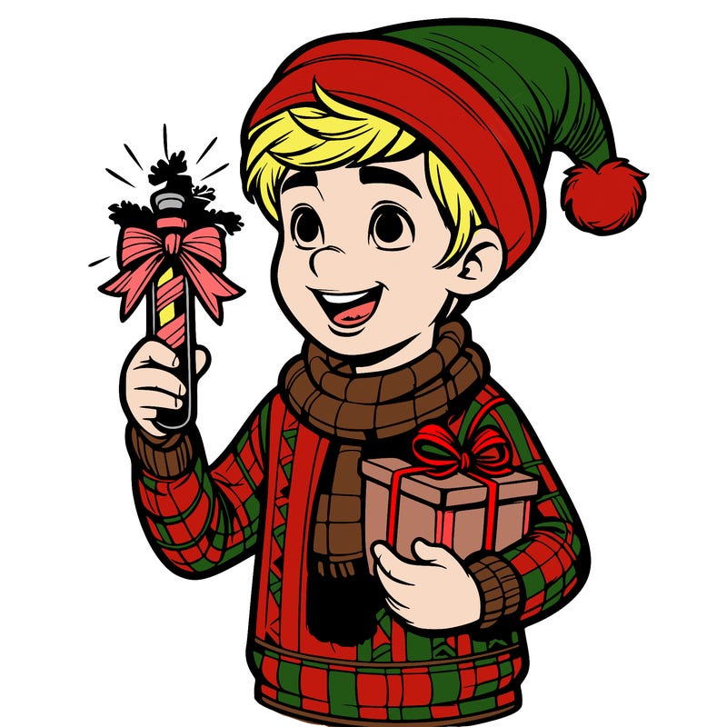 realistic boy christmas