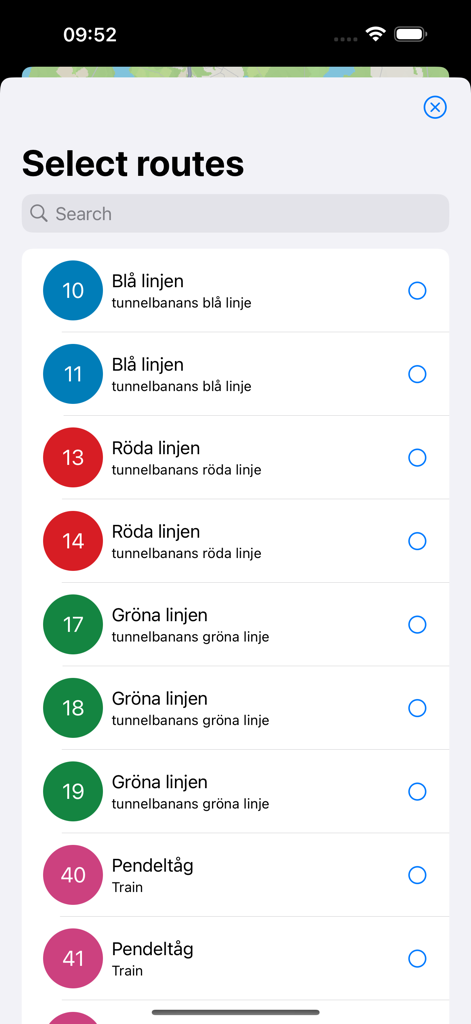 SL live map - Travel App | MWM