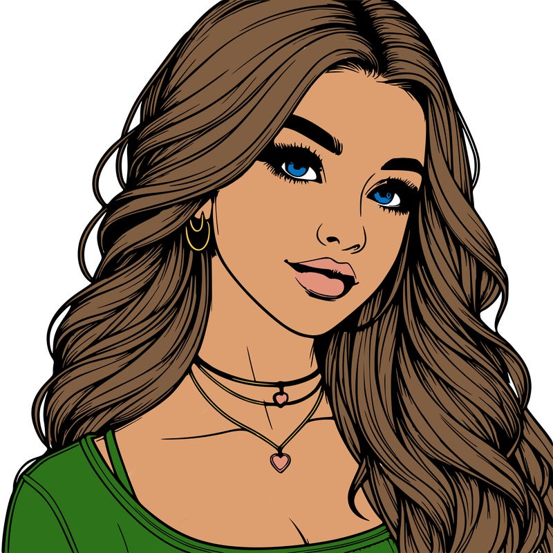 detailed realistic girl