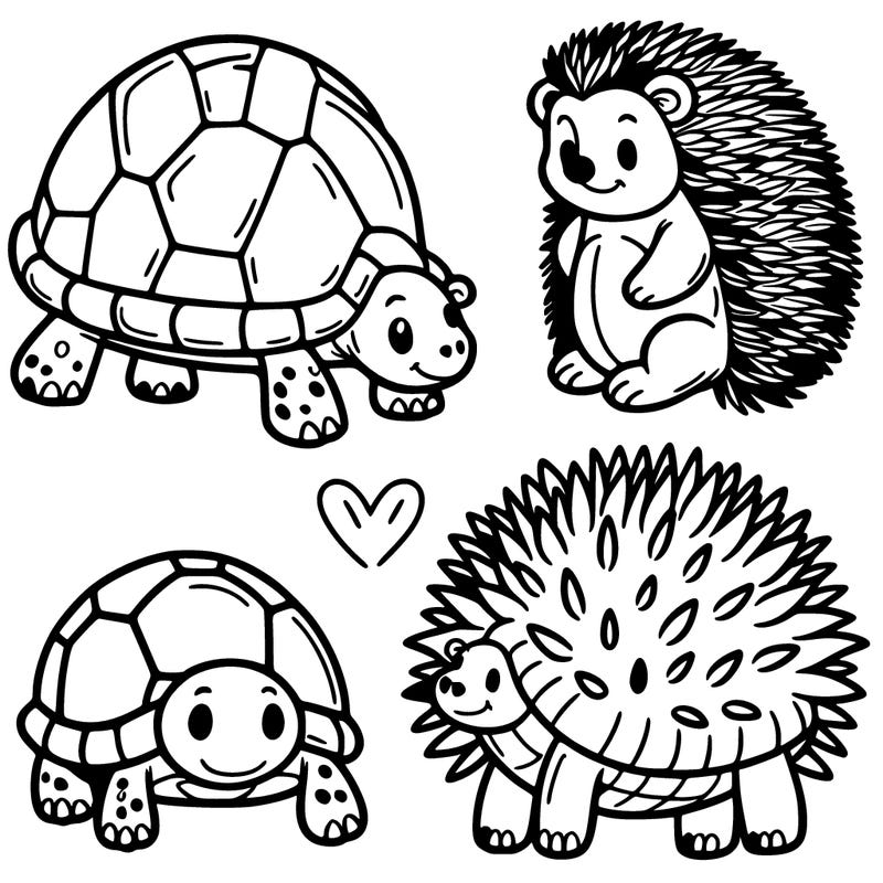 turtles and hedgehogs