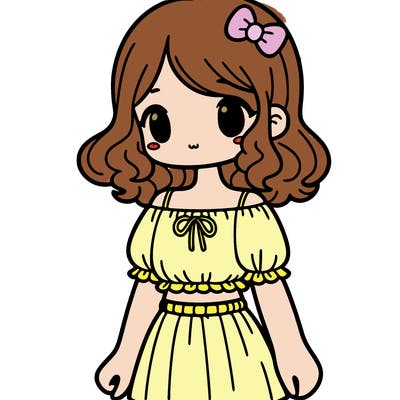 girl wearing a cute top