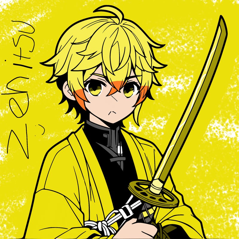 anime boy with sword