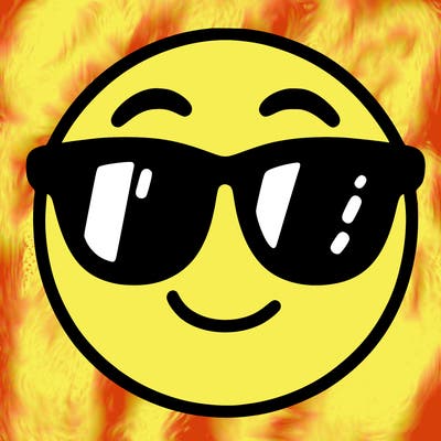 emoji with sunglasses
