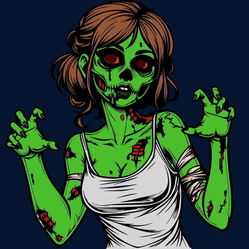 realistic zombie girl