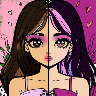 realistic girl split