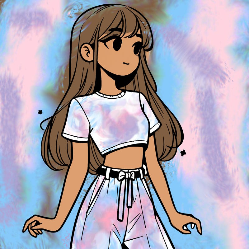 girl in a cute crop top