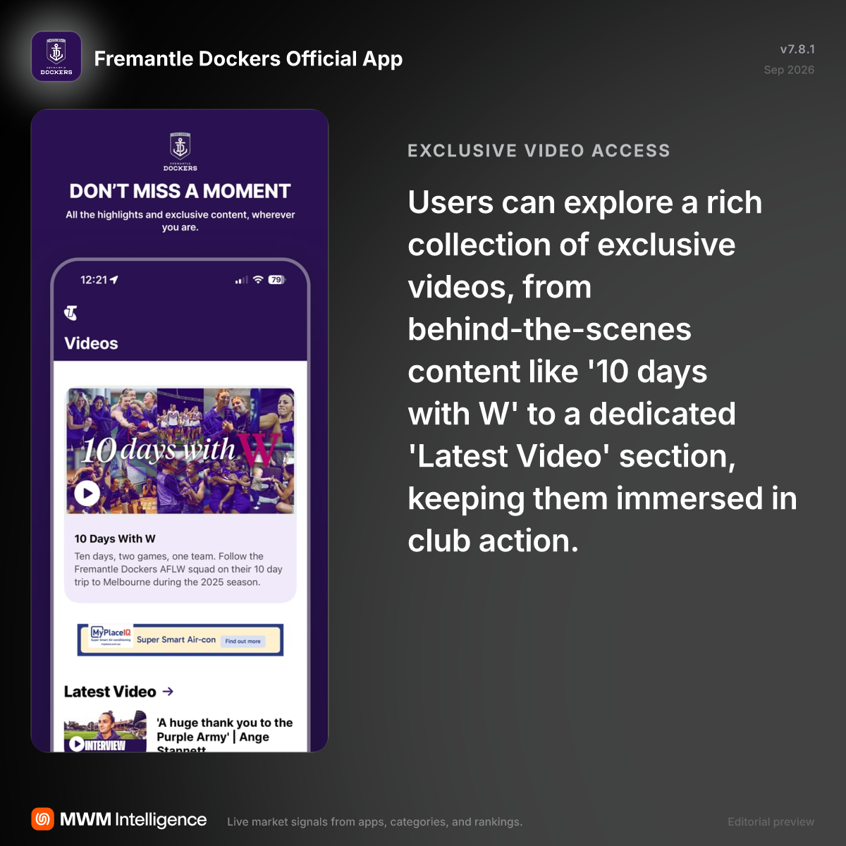 Fremantle Dockers Official App - Sports App | MWM