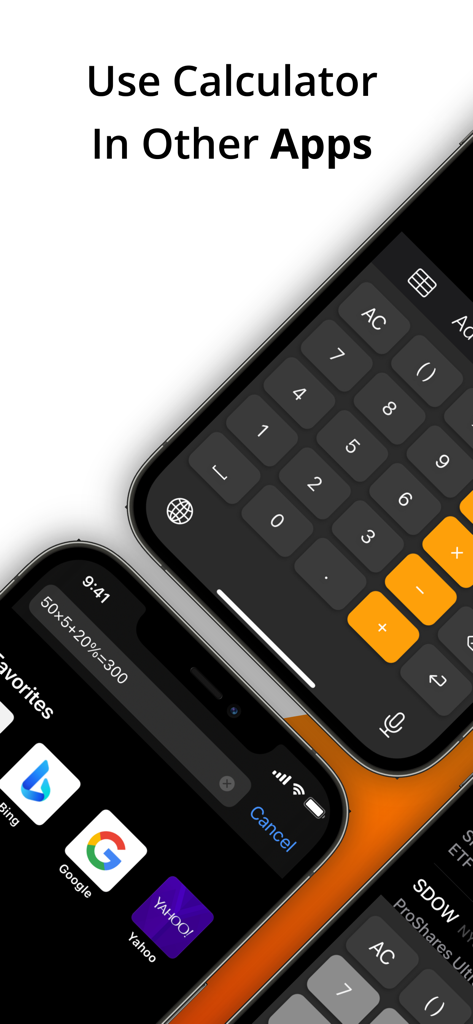 Calculator Keyboard - Calku - Using the Calku calculator keyboard directly inside other mobile applications