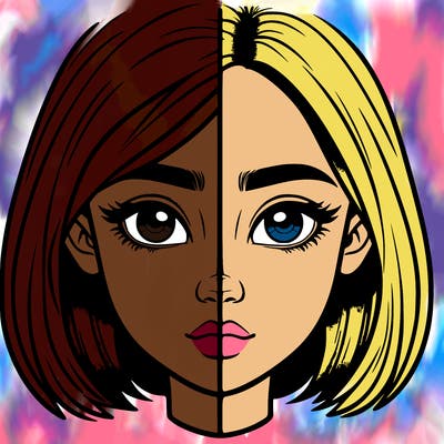 realistic girl split