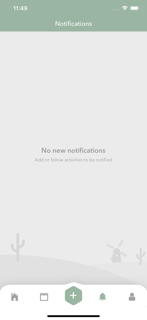 the studio. - Leerer Benachrichtigungsbildschirm der the studio. Fitness- und Wellness-App