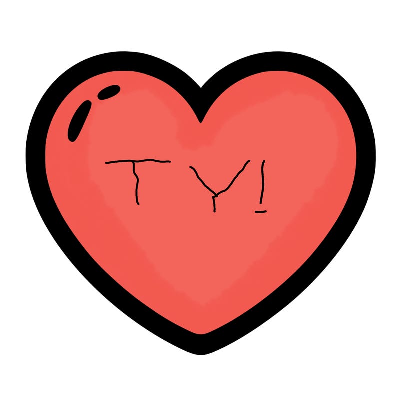 a blank heart
