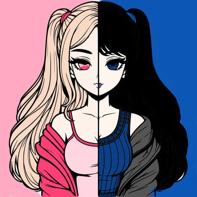 realistic girl split