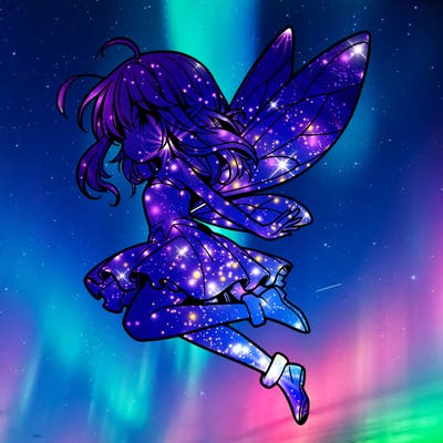 manga fairy flying