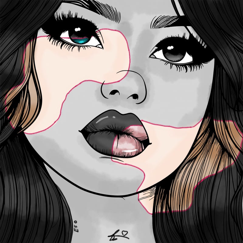 really realistic girl with lips