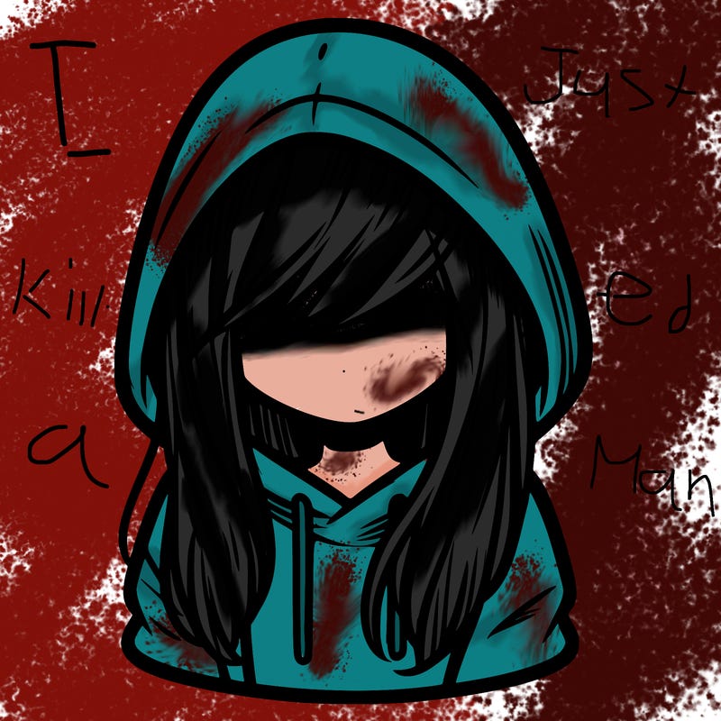 girl with hair covering her face and wearing a hoodie
