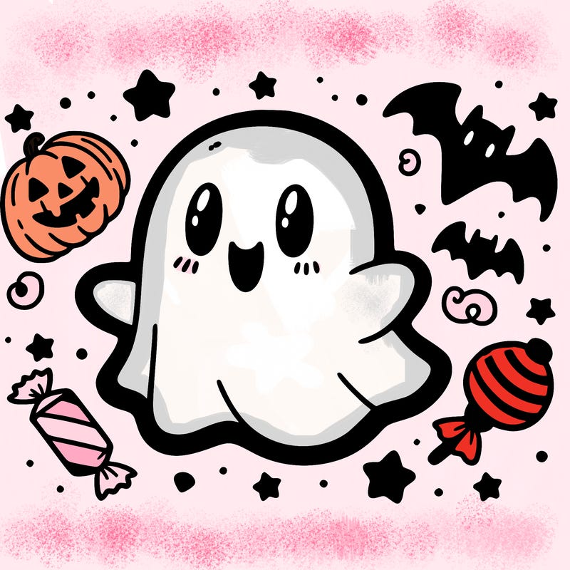 halloween cute little ghost