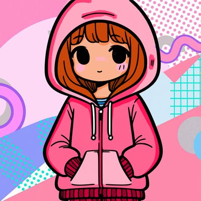 girl in hoodie