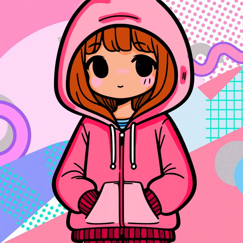 girl in hoodie