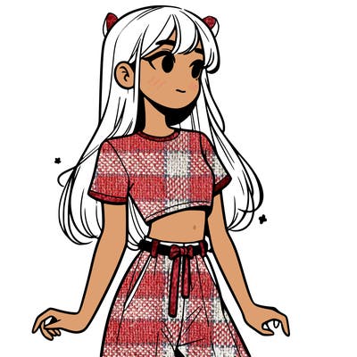 girl in a cute crop top