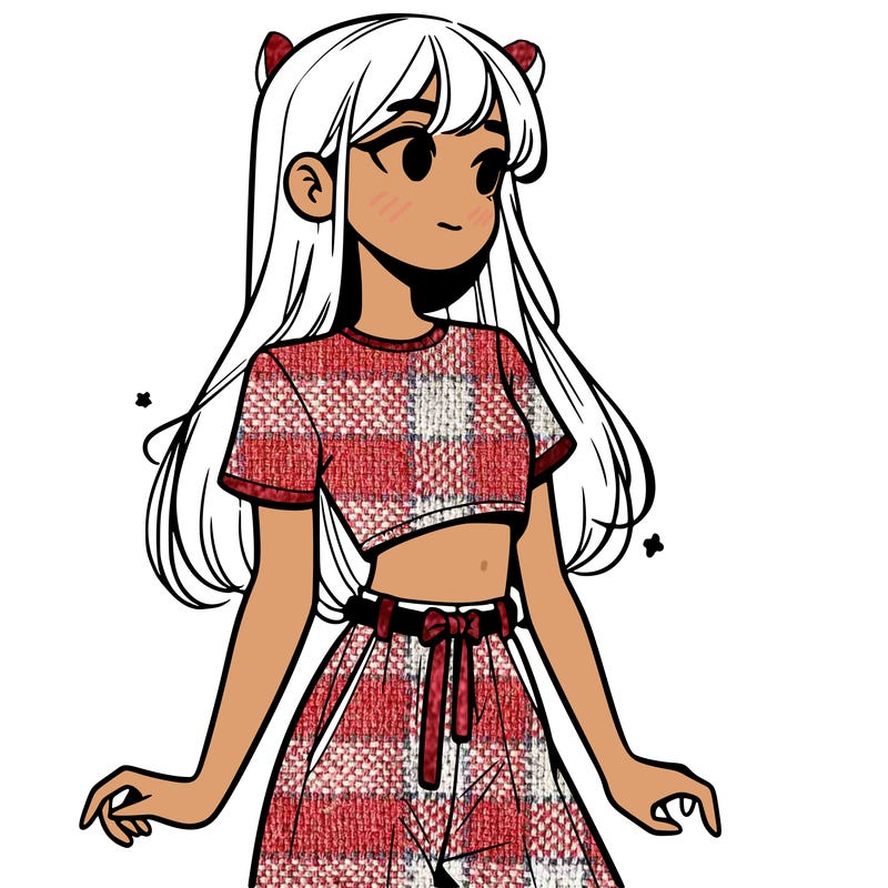 girl in a cute crop top