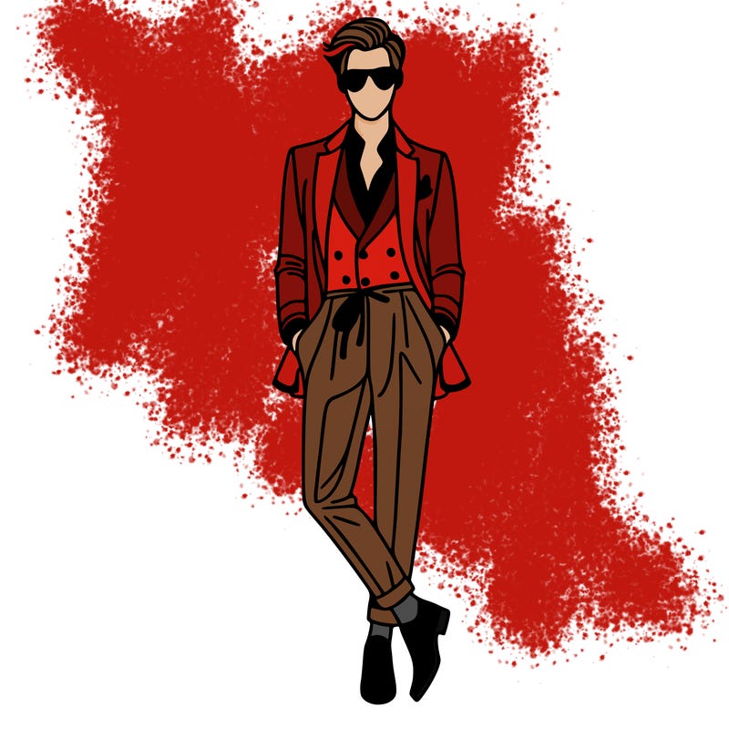 fashion guy with beautiful clothes