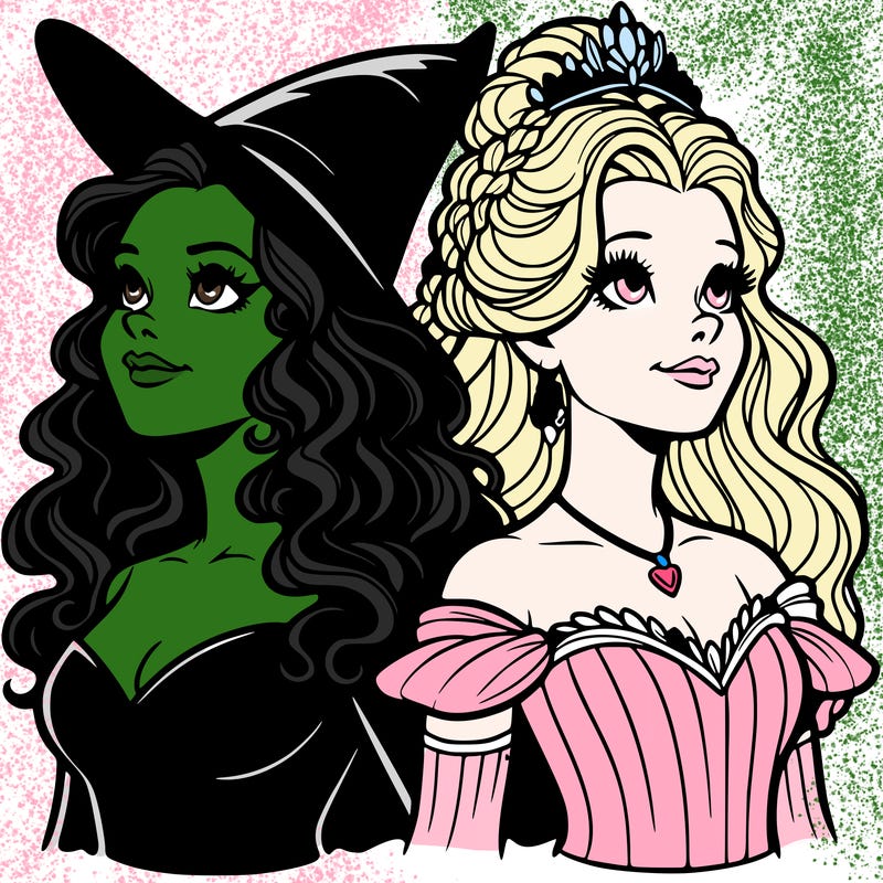 'elphaba and glinda (realistic)