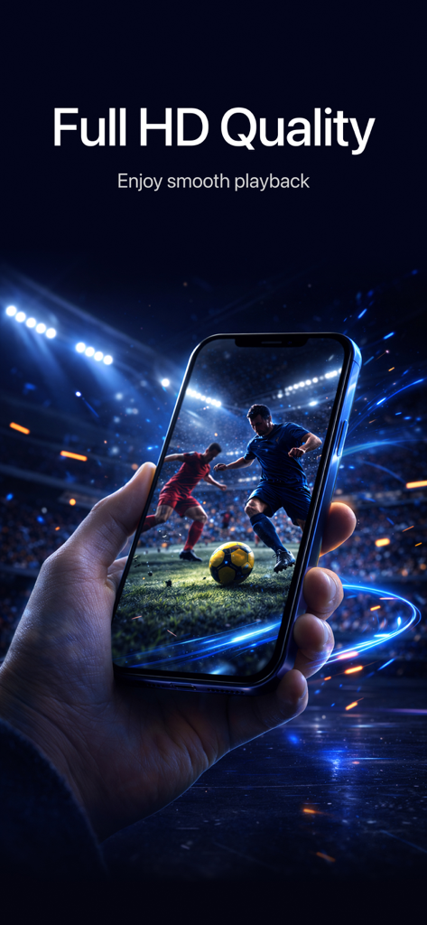 StreamX: Smart Stream Player - StreamXスマートプレーヤーでフルHDのサッカーの試合をストリーミング