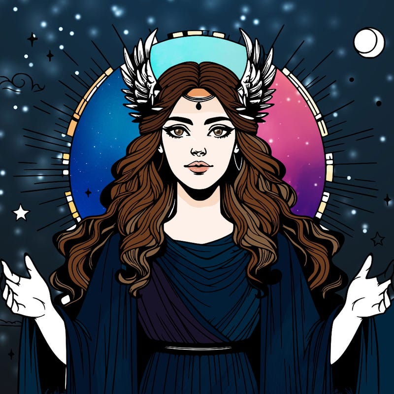 nyx the goddess of the night realistic