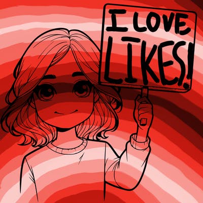 realistic girl holding up a sign