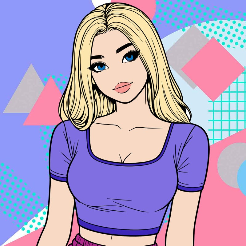 realistic girl with crop top