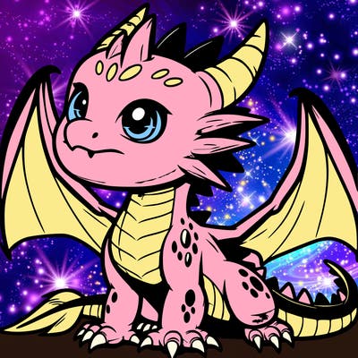 fierce baby night dragon