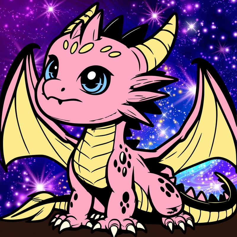fierce baby night dragon