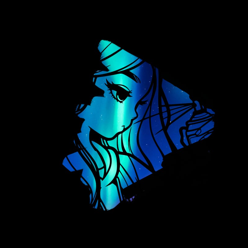 a realistic girl spray painting