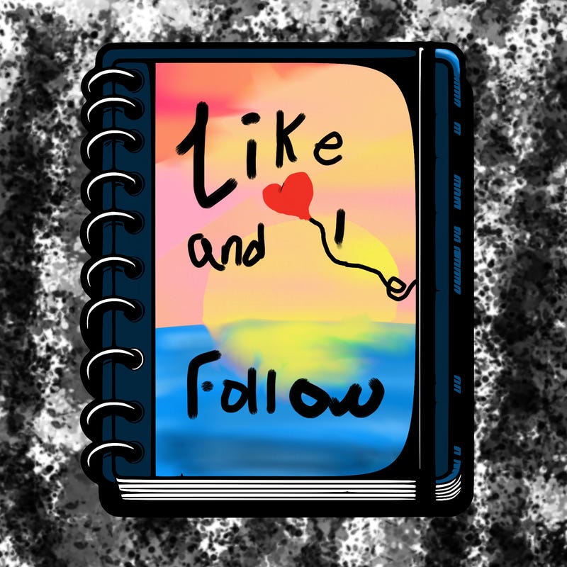 blank, realistic notebook