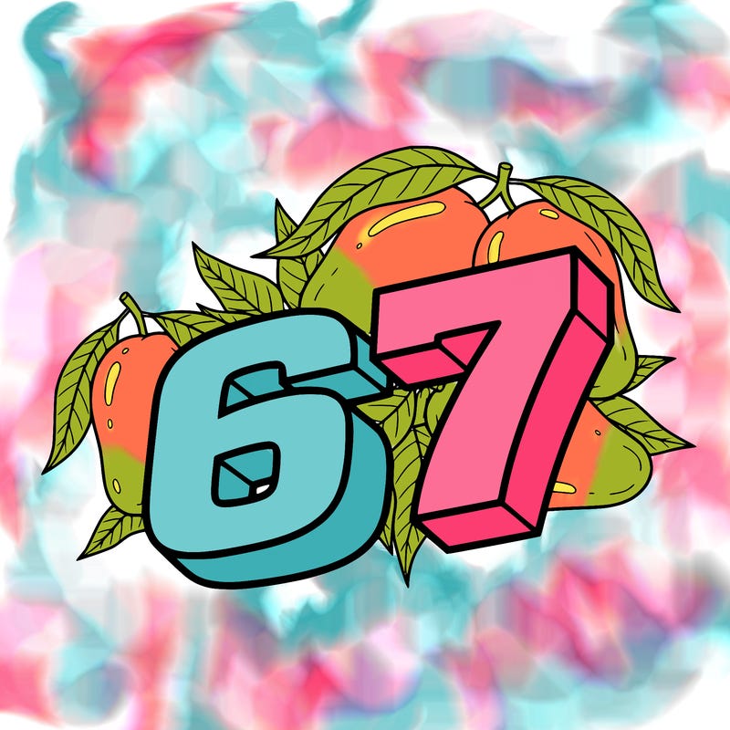 67 with mangos in the background