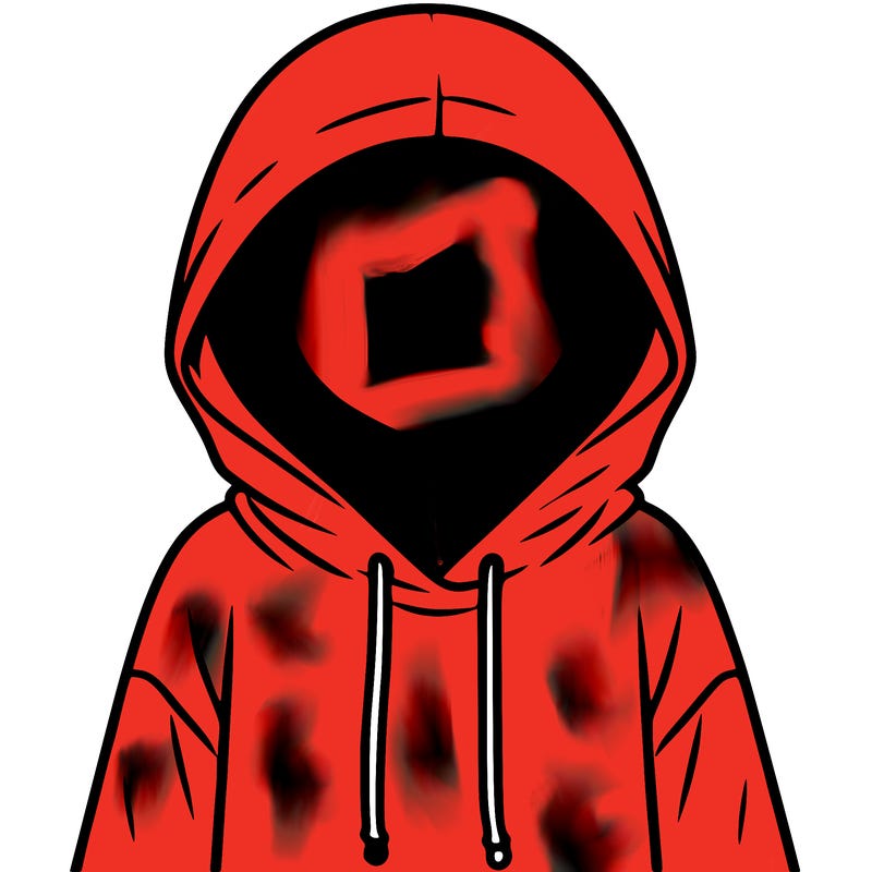 faceless girl in hoodie