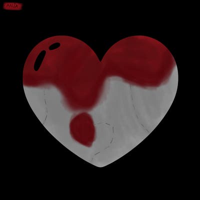 a blank heart