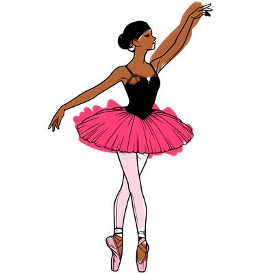 realistic ballerina