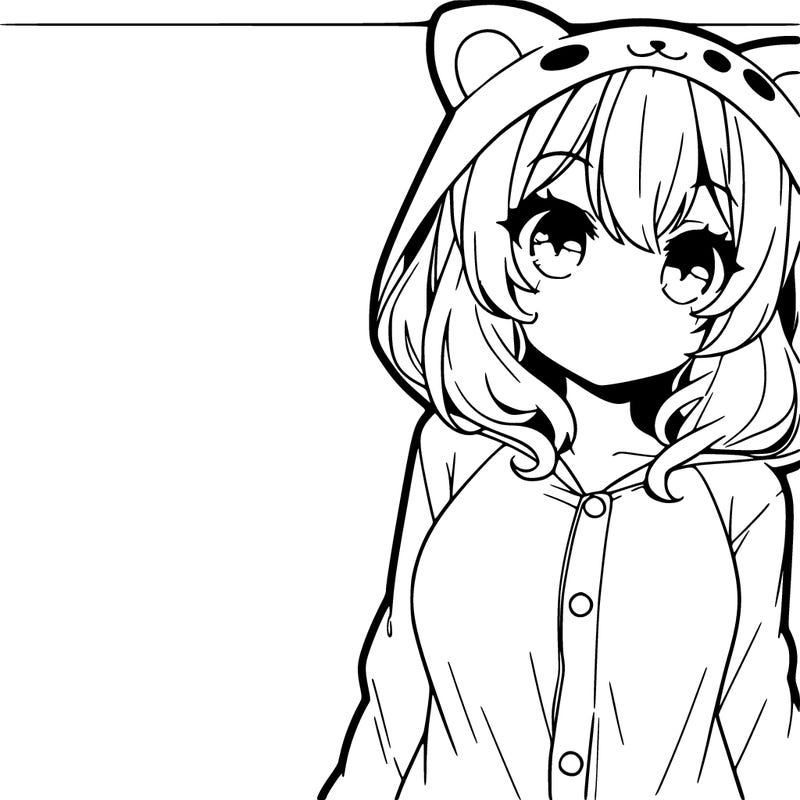 anime girl in onesie